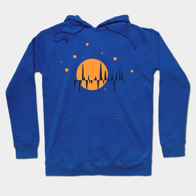 Floating 2D Island Hoodie by Liam Warr